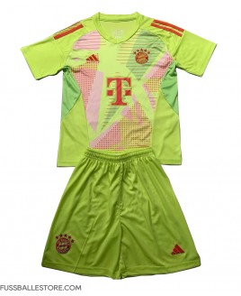 Günstige Bayern Munich Torwart Heimtrikotsatz Kinder 2024-25 Kurzarm (+ Kurze Hosen)